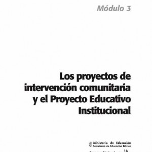 Los proyectos de intervención comunitaria y el Proyecto Educativo Institucional