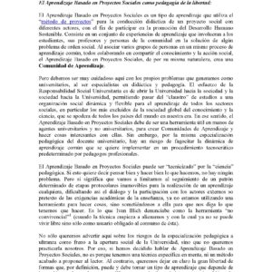 El aprendizaje basado en proyectos sociales
