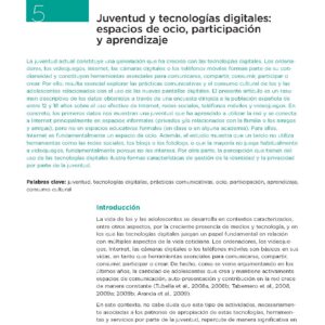 Juventud y tecnologías digitales: espacios de ocio, participación y aprendizaje